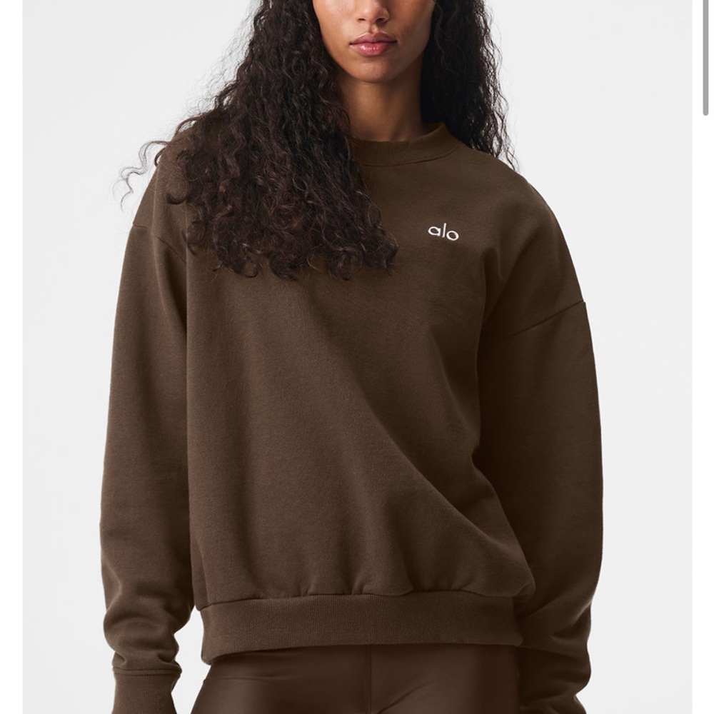 NWT Alo Accolade Pullover in Espresso